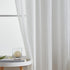 Home Brilliant Striped White Sheer Curtains, 84 Inches Long, Lace Voile Window Treatment, 2 Panels, 54" X 84"