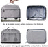 VOSDANS 4 Slice Toaster Cover with Removable Bottom 2-in-1 Toaster Bag with Pockets Toaster Storage Bag with Handle, Dust and Fingerprint Protection, Machine Washable, Gray (Patent Design)