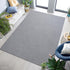 Keeko Soft Area Rugs for Bedroom Living Room, 4x6 Grey Modern Low Pile Fluffy Machine Washable Rug