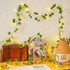 33FT 100 KASZOO LED Ivy Vine Lights - PVC Plug in Leaf String Lights with Remote & Timer, Pre-Wrapped Garland