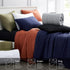 Set 3 90x90 inches ROARINGWILD Navy Blue Queen Size Quilt Bedding with Pillow Shams, Lightweight Soft Bedspread