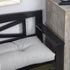 35 Inches, Klear Vu The Gripper Non-Slip Tufted Bench Cushion for Indoor Furniture, Assembled in USA, Entryway Storage