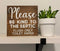 Please Be Kind to Flush Toilet Paper Sign - Farmhouse Septic Tank Decor, 8 x 8 Inch Rustic Wood Sign