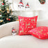 TAOSON Pack 2,Gold Cozy 18" 18" of Christmas Pillow Covers Velvet Soft Bronzing Snowflake Deer Printed Decorative