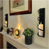 Set 2. 3" Lily's Home Metal Spiral Wall Candle Sconces of Elegant Wall Decorations for Living Room, Bedroom, Hallways