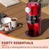 Shaved Ice Machine - Retro Red Snow Cone Maker for Homemade Shaved Ice, Slushie Ice Shaver with Stainless Steel Blade,