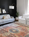 Loloi Skye Collection Accent Rug, SKY-11 Rust/Blue, 2'-0" x 5'-0"