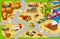 Booooom Jackson Kids Construction Site Play Rug Non-Slip Construction Vehicles Play Mat