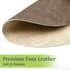 13-Inch Set 6, (6, Faux Leather Round Placemats of Waterproof Anti-Slip Dual Sided Place mats, Heat Resistant Washable