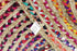 COTTON CRAFT Jute Chindi Braid Rag Rug - 3 Feet Round Multi Color, Handwoven Reversible Natural Cotton