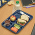 Carlisle FoodService Products Right Hand Melamine Tray - 6-Compartment, 14.5" x 10", Dark Blue