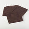 SARO LIFESTYLE Everyday Collection Hemstitched Cocktail Napkin, Set of 12, 6", Chocolate