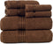Lavish Home 6 Piece Bathroom Towels Set - 625GSM 100% Cotton Bathroom
