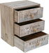 CoTa Global Driftwood 3 Drawer Storage Organizer, 3-Tier Wood Organizer for Bathroom, Office, and Vanity - 10.5 Inches