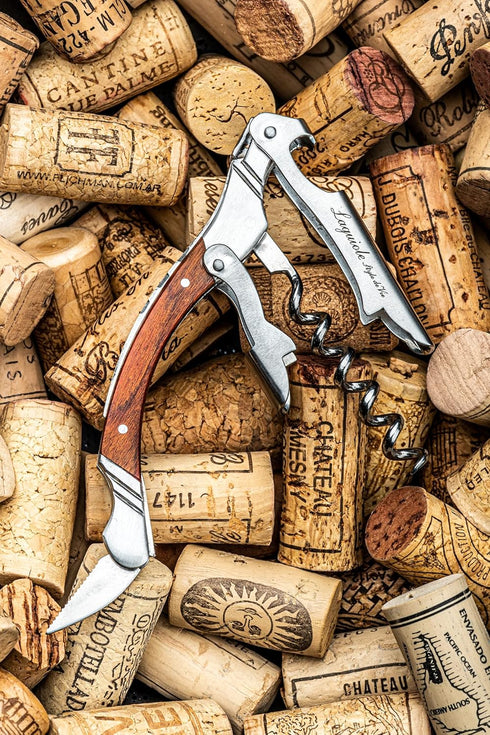 Laguiole Style de Vie Corkscrew, Bottle Opener with Foil Cutter, Rosewood
