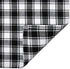 Cackleberry Home Set of 2 Black and White French Check Cafe Curtains, Woven Cotton 28"W x 24"L