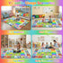 Wiero 2.5x4 ABC Alphabet Rug for Kids Bedroom - Feet Educational Numbers & Animals Play Mat for Toddler Nursery