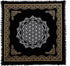 Indian Consigners Altar Cloth, Flower of Life Witchcraft Alter Tarot Spread Top Cloth, 18 by 18 Spiritual Design