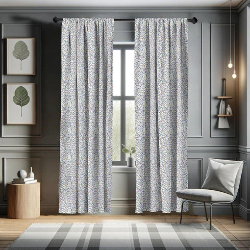 Ambesonne Leopard Print Curtains - Modernized Animal Skin Elements, 2 Panel Set for Living Room Bedroom, 28" x 63"