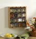 3-in-1 Countertop, 5 16 Count Pack 1) Kamenstein Jar Bamboo Spice Organizer for Wall, and Drawer with Spices Included