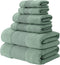Modern Threads Air Cloud 6-Piece Towel Set - 100% Zero-Twist Cotton, 500