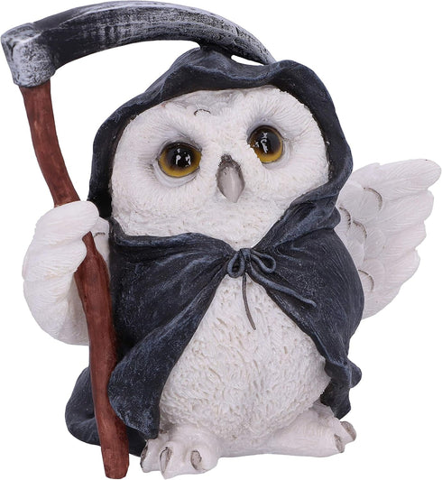 Nemesis Now Flight Grim Reaper Owl Familiar Figurine, 12.5cm, White