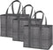 VENO 3 Pack Reusable Grocery Bags, Shopping Bags for groceries, Utility Tote with