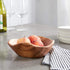 Enrico Root Wood Small Bowl, Brown, 6"