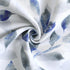 Valance for Windows, Watercolor Leaves Print Rod Pocket, 52 x 14 Inches, Blue/Gray