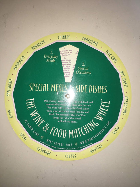 Wine and Food Pairing Matching Wheels by Robin Garr