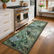 GarveeHome Forest Runner Rug 2.5x8, Blue Green Washable Runner Rug for Kitchen,