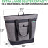 Jumbo Insulated Cooler Bag (Charcoal) with HD Thermal Insulation - Premium, Collapsible Soft Cooler Makes a Perfect