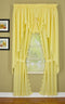 Today's Curtain Orleans Scallop Curtain, Buttercup 45" Panel Pair, 4-Piece Set, 60" W x 45" L
