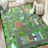 Play Rug for Playroom 59"x39", Kids Car Mat Town City Road Map