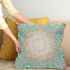 16" 16", Ambesonne Moroccan Throw Pillow Cushion Cover, Ottoman Mosaic Art Pattern Oriental Floral Forms Antique Scroll