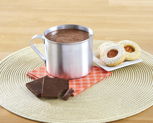 IMUSA USA R200-10WM Aluminum Mug for Stovetop or Camping, 0.7 Quart, Silver