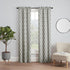 PAIRS TO GO Vickery Modern Decorative Rod Pocket Window Curtains, Double Panel, 28" x 63", Gray