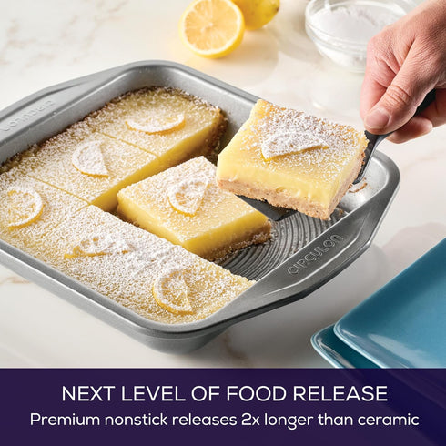 Circulon 51135 Total Nonstick Baking Pan, Square - 9 Inch, Gray