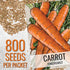 (5 Packs) Seed Needs Carrot Seeds for Planting Tendersweet Carrots - Non-GMO Heirloom & Untreated Vegetable Seed