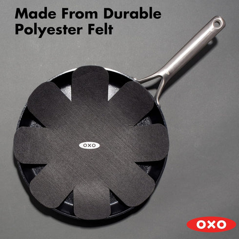 OXO Cookware Pan, 3 Piece Protectors, Black by OXO