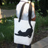 Miller & Max Canvas Tote Bag for Kids, 100% Cotton Cute Cat Print, Durable Design with Inner Pocket