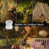 suddus 66ft 200 LED Outdoor String Lights, Warm White Christmas Fairy Light Battery Operated with Remote