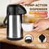 64 Oz Airpot Coffee Dispenser with Pump, Insulated Thermal Carafe, Stainless Steel Hot Beverage Dispenser