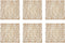 DII Woven Paper Tabletop Collection, Square Placemat Set, 16x16, Taupe, 6 Piece
