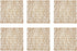 DII Woven Paper Tabletop Collection, Square Placemat Set, 16x16, Taupe, 6 Piece