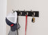 BIRDROCK HOME Oval Hook Coat and Hat Rack, 4 Hooks, Wall Mount, Black Finish