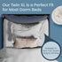 SafeRest Waterproof Full Size Mattress Protector - Fitted with Stretchable Pockets - Machine Washable Cotton Blend
