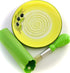 BonCera 4pcs Premium Ceramic Garlic Grater Set - Handmade Olive Design Grater Plate with Garlic Peeler, Gathering Brush