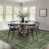 5x7 Green Washable Rug for Living Room Large Vintage Distressed Bedroom Rug Low Pile Non-Slip Soft Boho Carpets