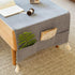 63" 19.7" Modern Coffee Table Cover with Pockets, Scratch-Resistant Coffee Table Runner for Winter & Spring, Warm Soft